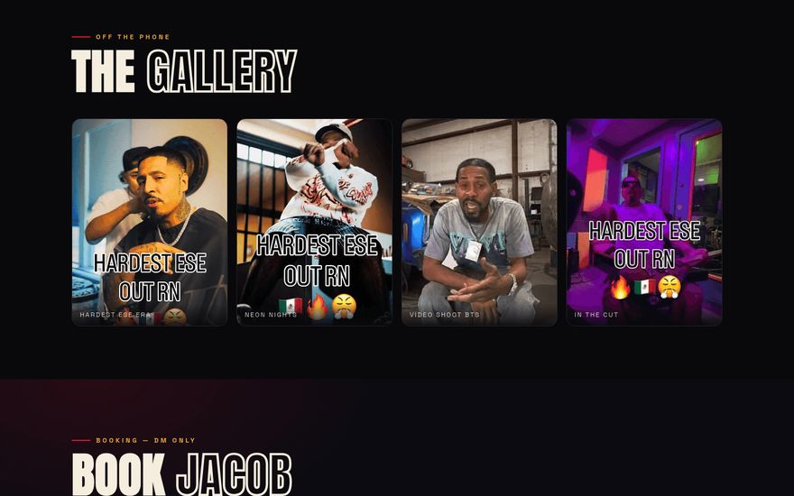Jacob Zapata — homepage details